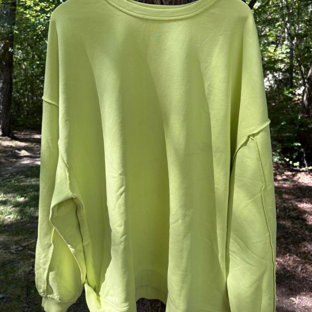 Rareself lime green crewneck sweatshirt